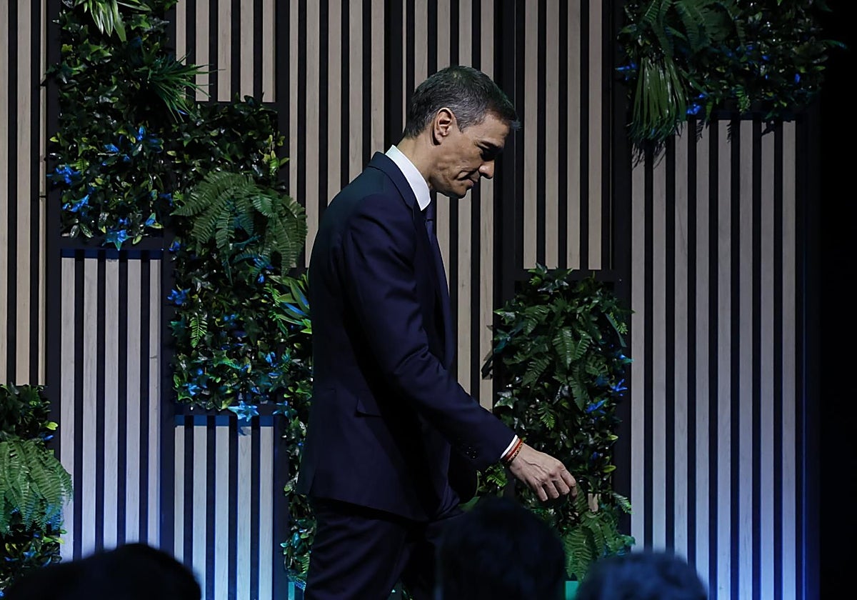 El presidente del Gobierno, Pedro Sánchez, en un acto público reciente