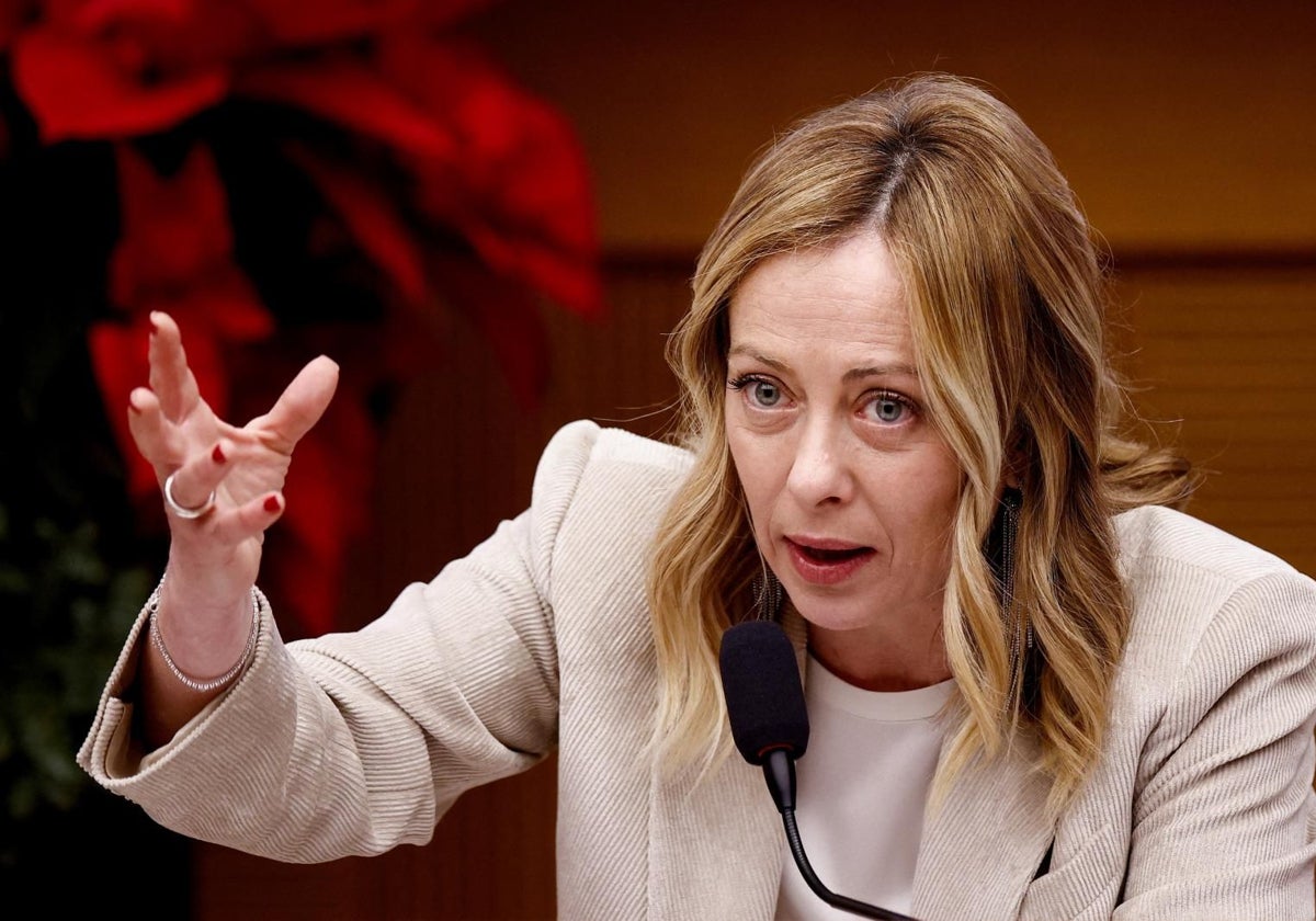 La primera ministra italiana, Giorgia Meloni