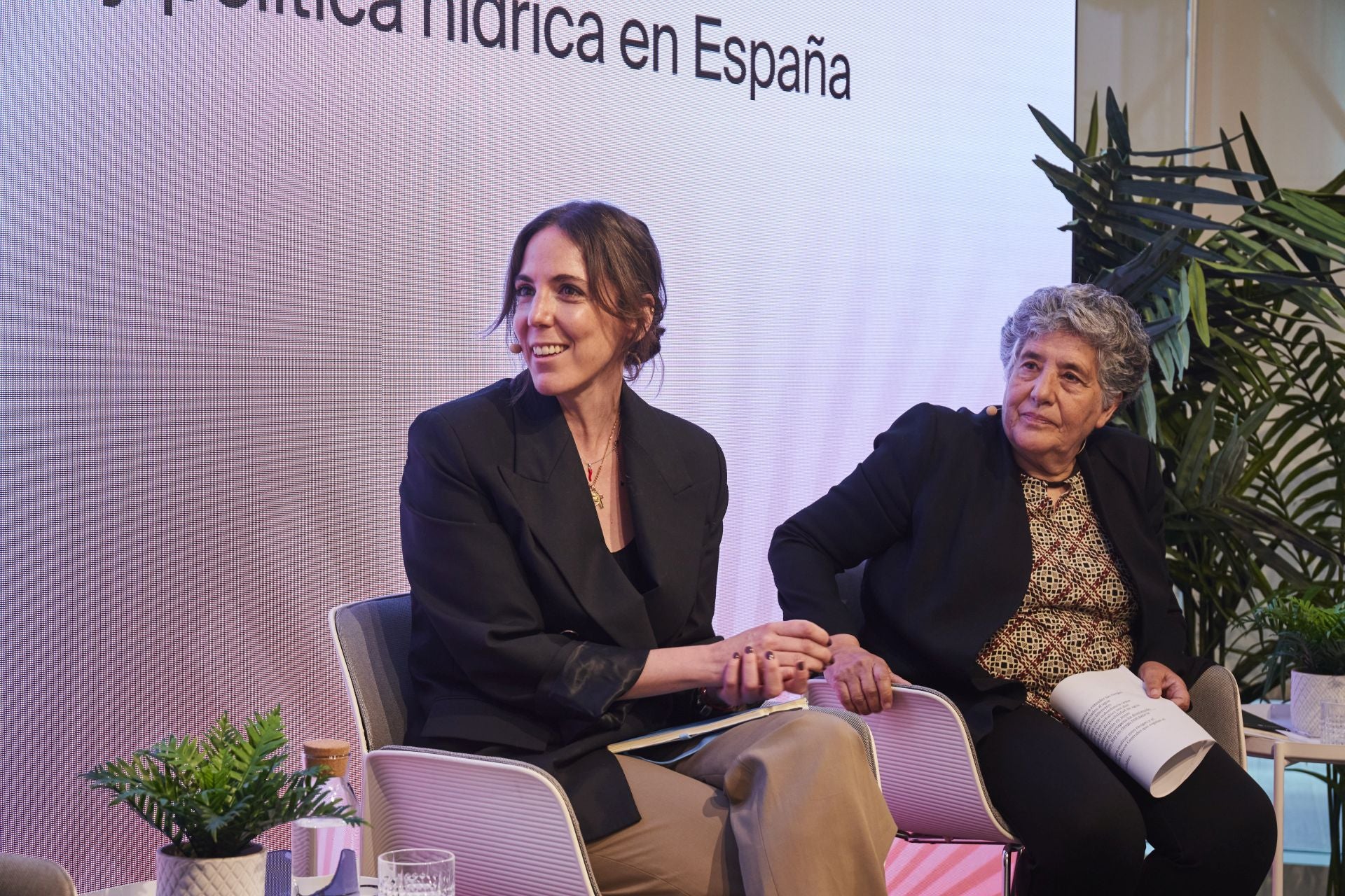 Sofía Tirado (Real Instituto Elcano), Josefina Maestu (Universidad de Alcalá).
