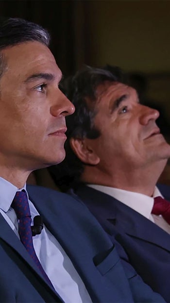 El presidente Sánchez y el actual gobernador José Luis Escrivá