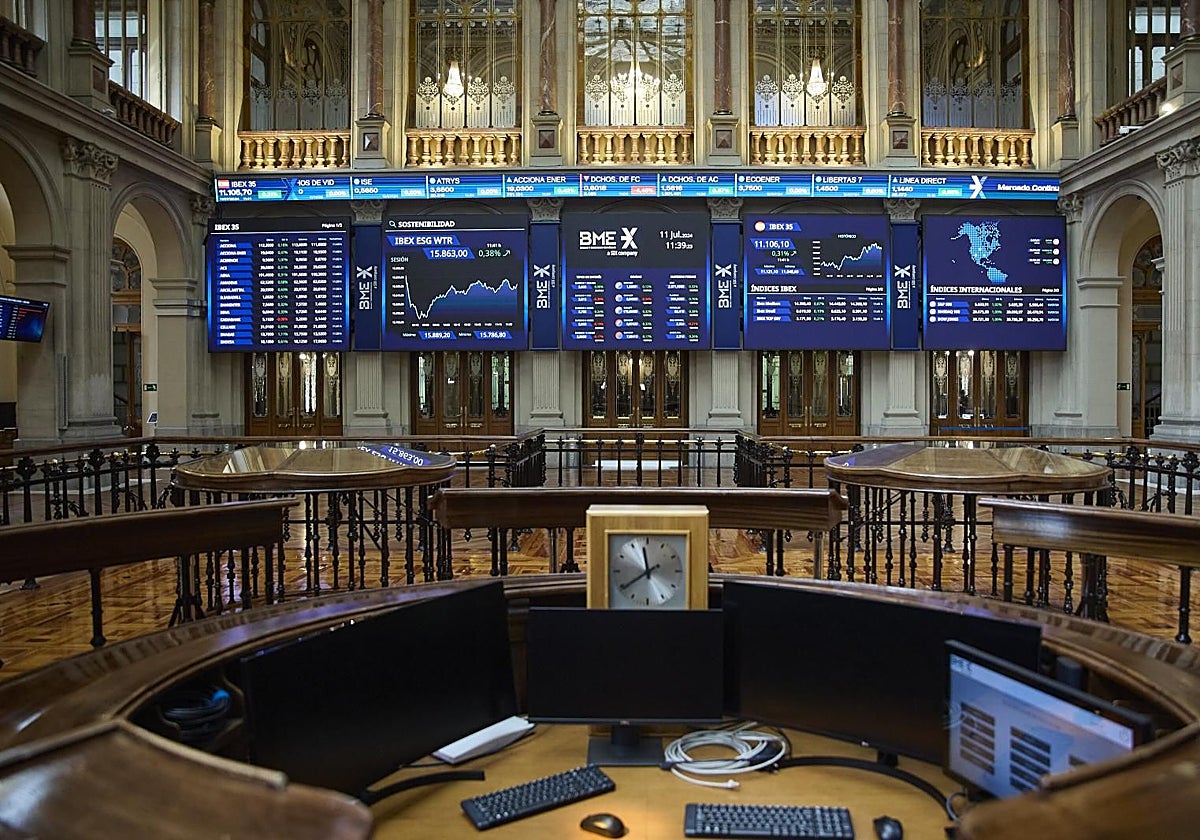 Imagen del Palacio de la Bolsa, en Madrid