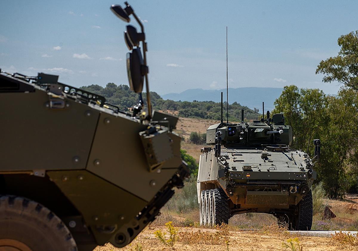 Un par de blindado en una imagen de archivo