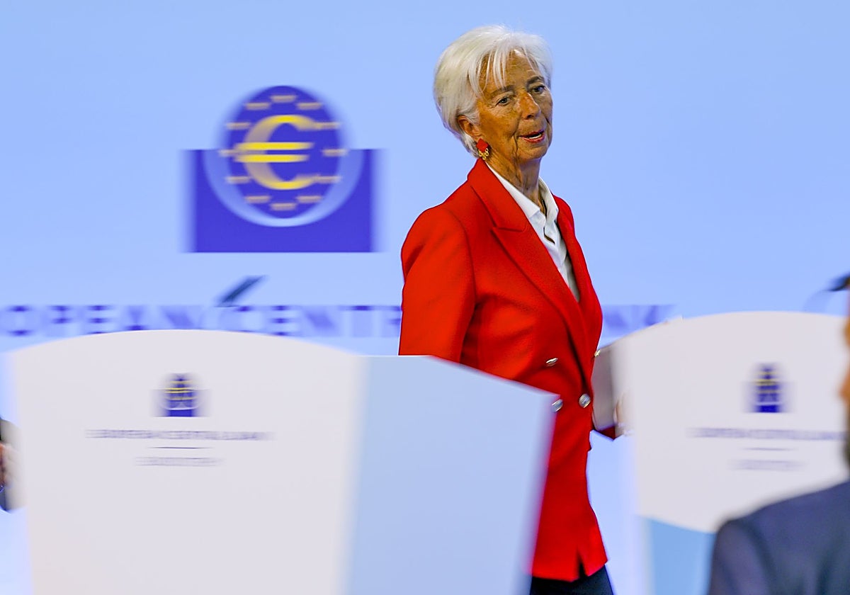 Christine Lagarde, presidenta del BCE
