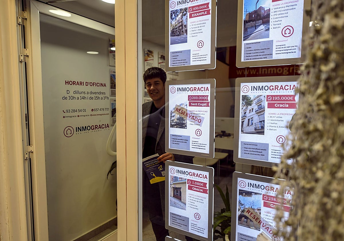 Una inmobiliaria en Barcelona