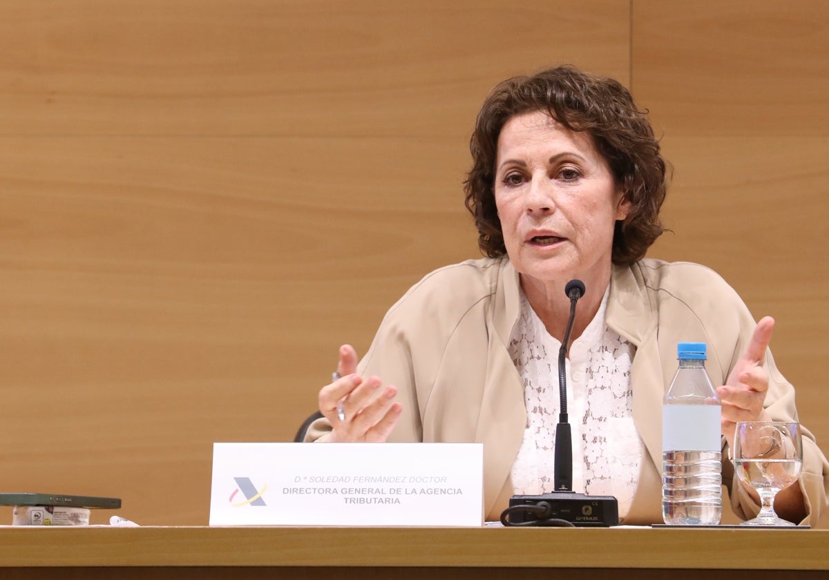 La directora general de la Agencia Tributaria, Soledad Fernández Doctor