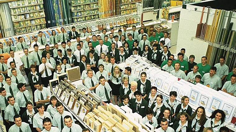 Equipo de LEROY MERLIN en sus primeros años en España