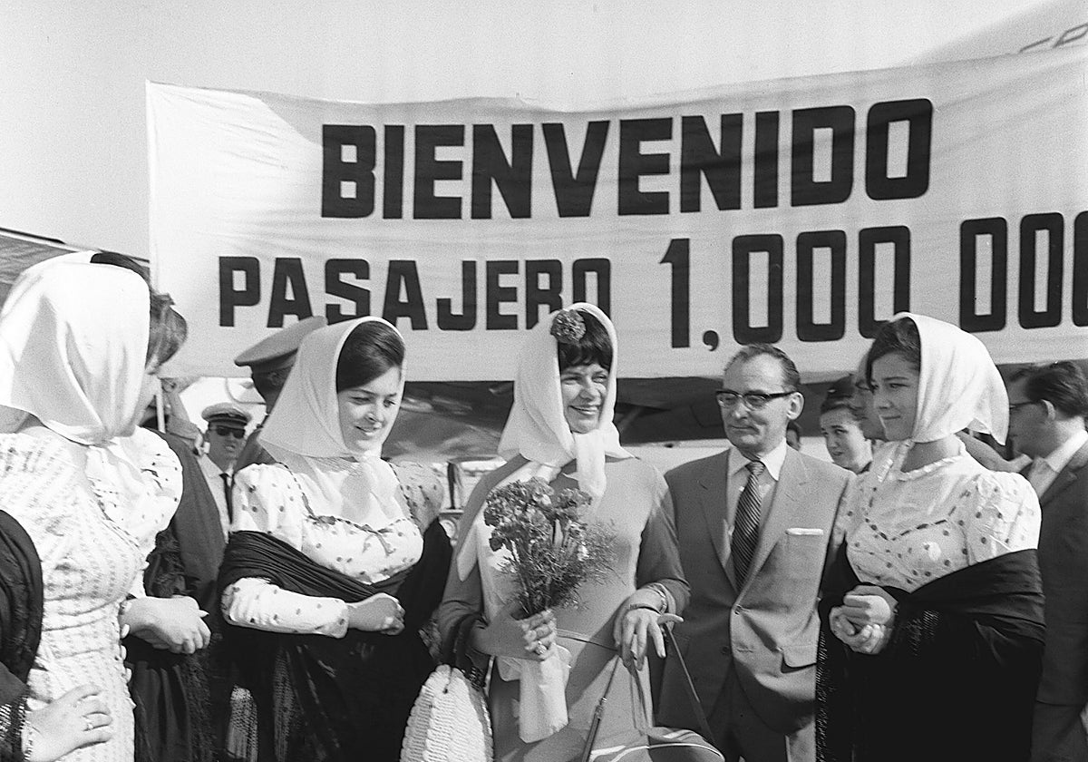 Ceremonia de bienvenida del turista un millón