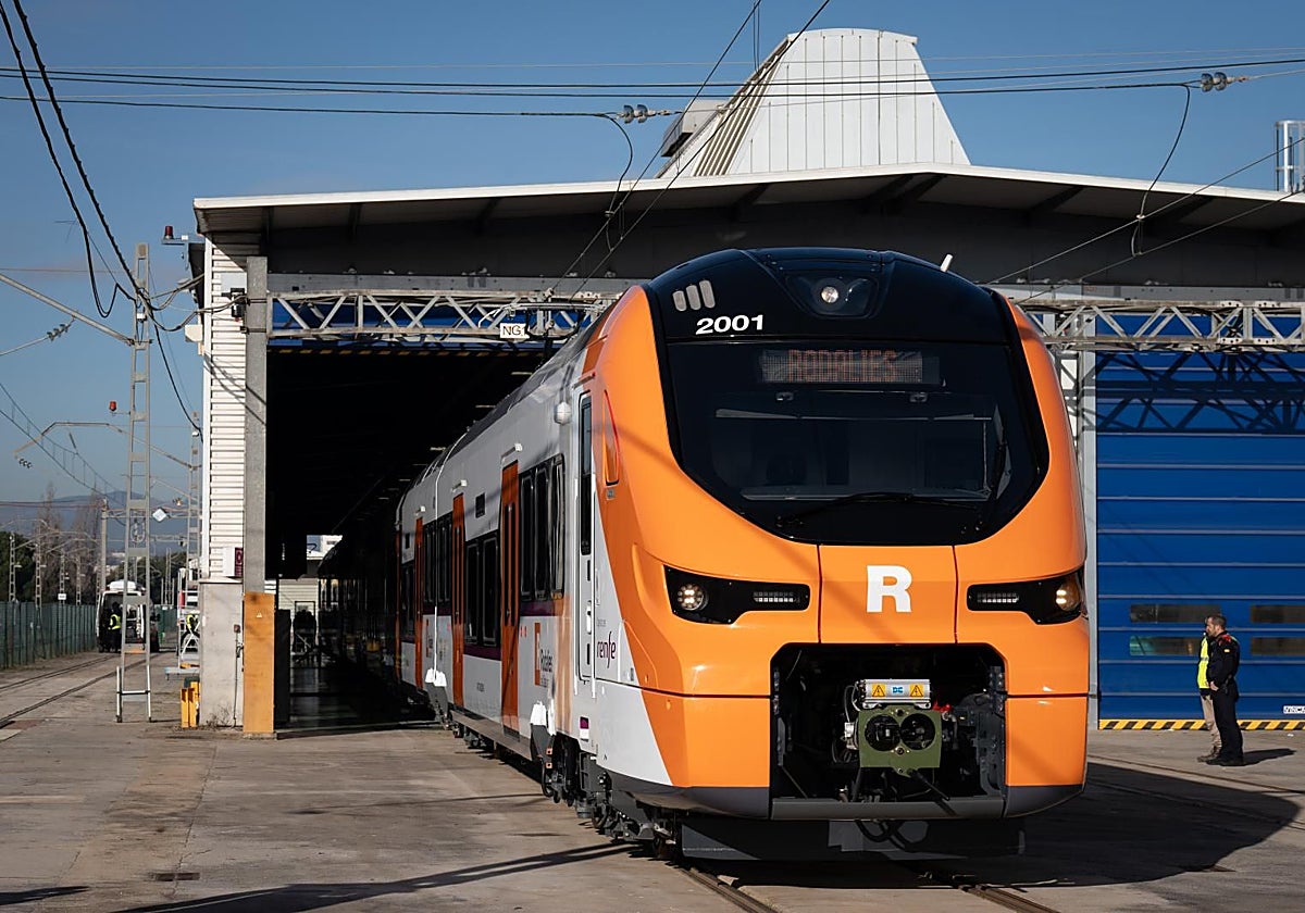 Uno de los nuevos trenes para Rodalies fabricado por Alstom