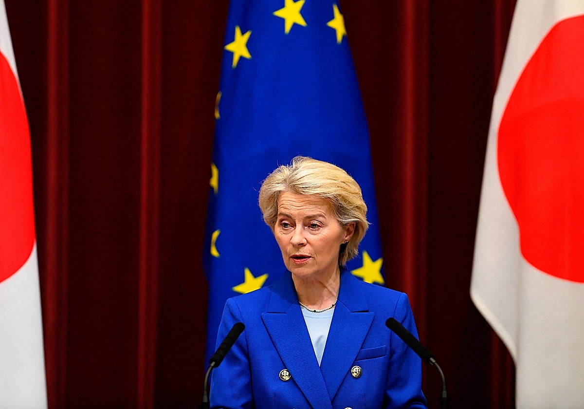 La presidenta de la Comisión Europea, Ursula von der Leyen