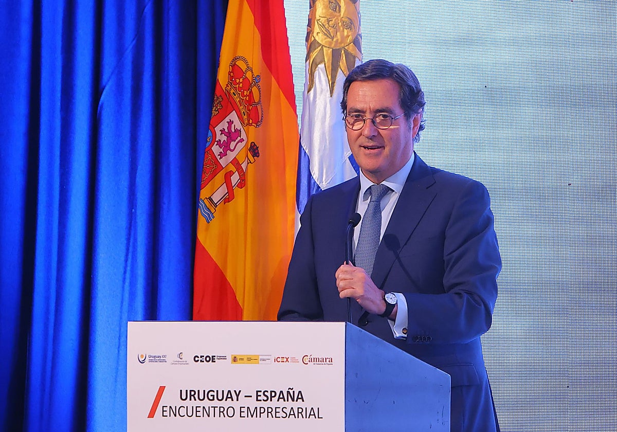 El presidente de la CEOE, Antonio Garamendi