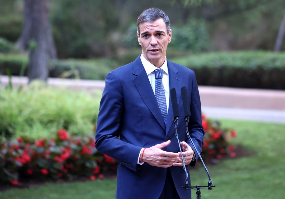 El presidente del Gobierno, Pedro Sánchez