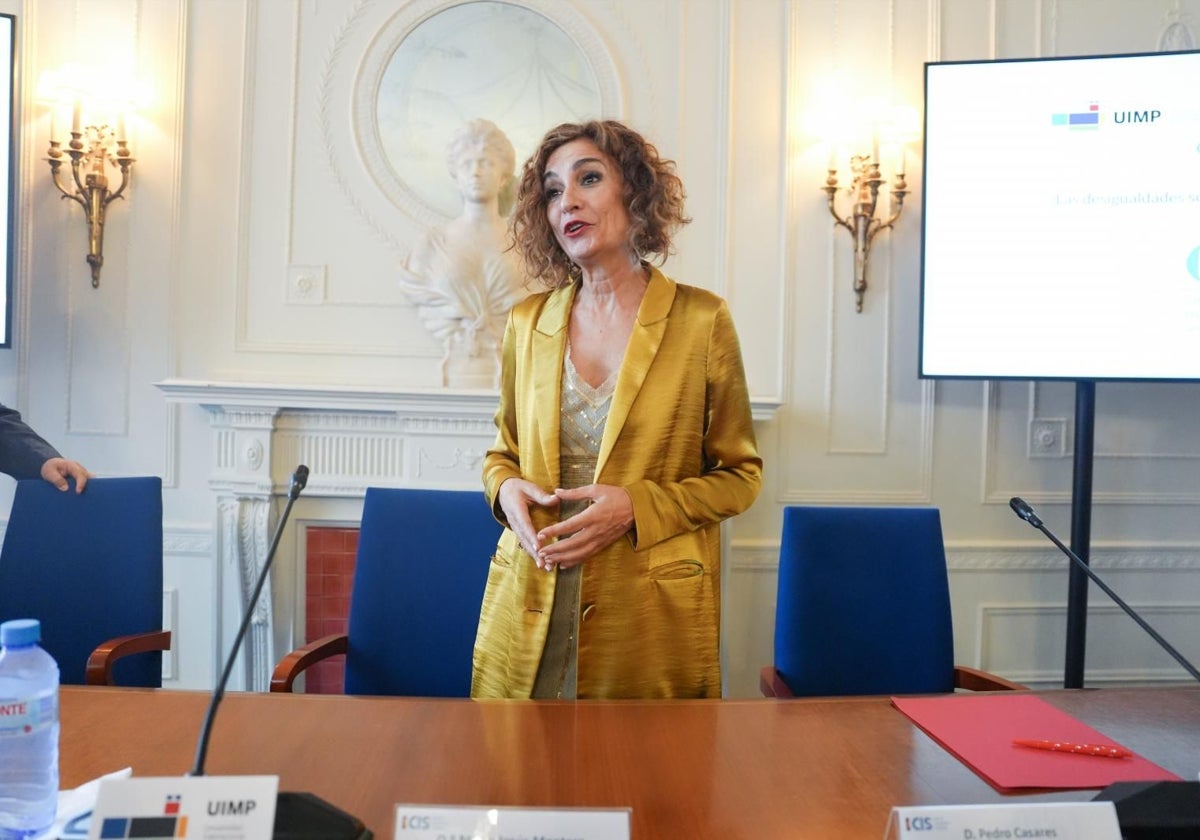 La ministra de Hacienda, María Jesús Montero.