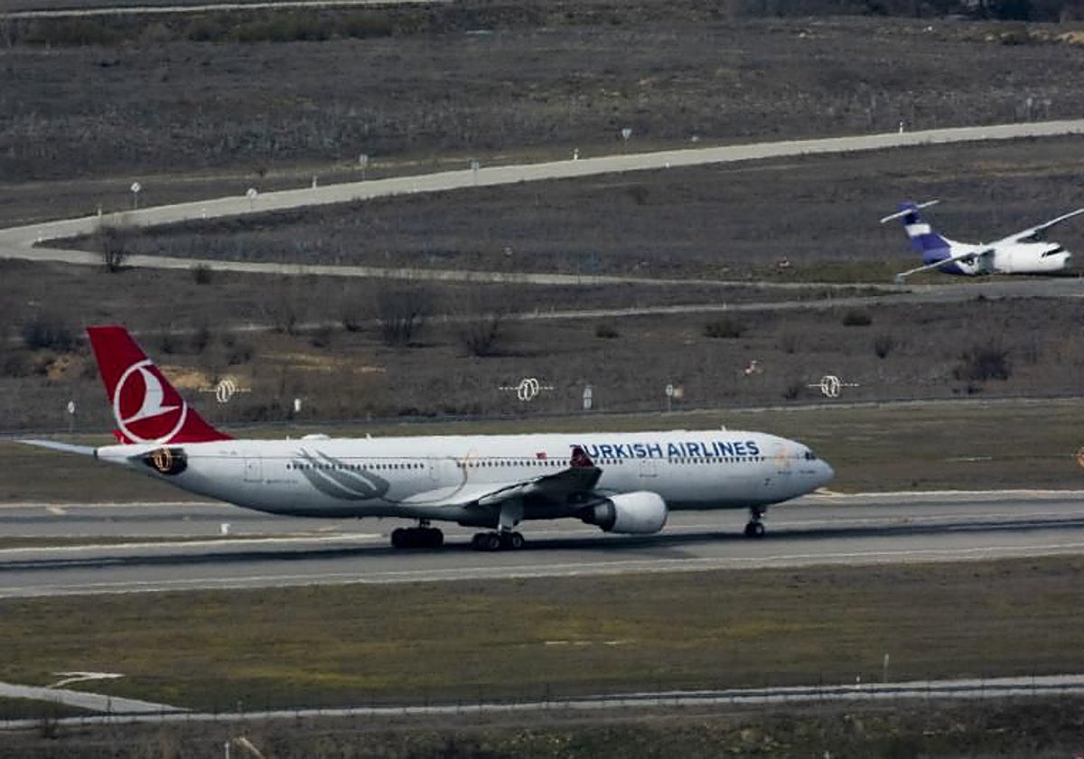 Avión de Turkish Airlines en Barajas