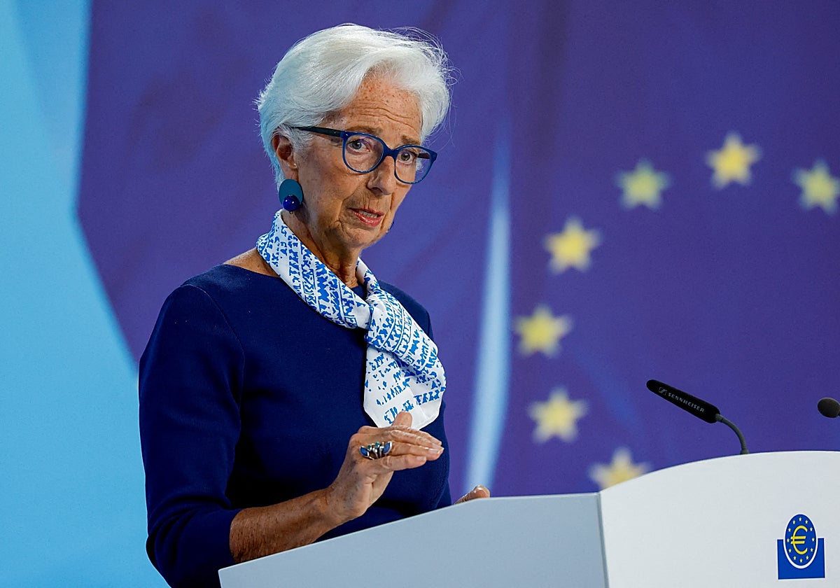 La presidenta del Banco Central Europeo, Christine Lagarde