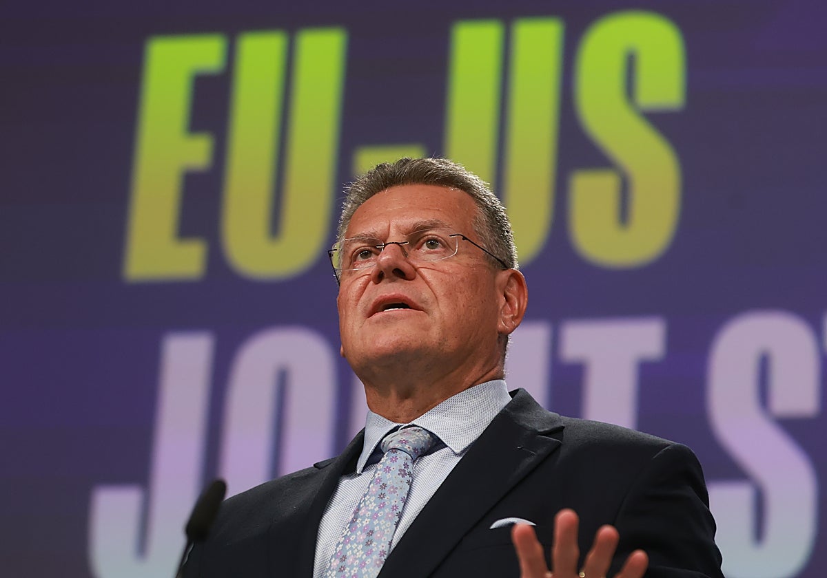 El Comisario europeo de Comercio, Maros Sefcovic