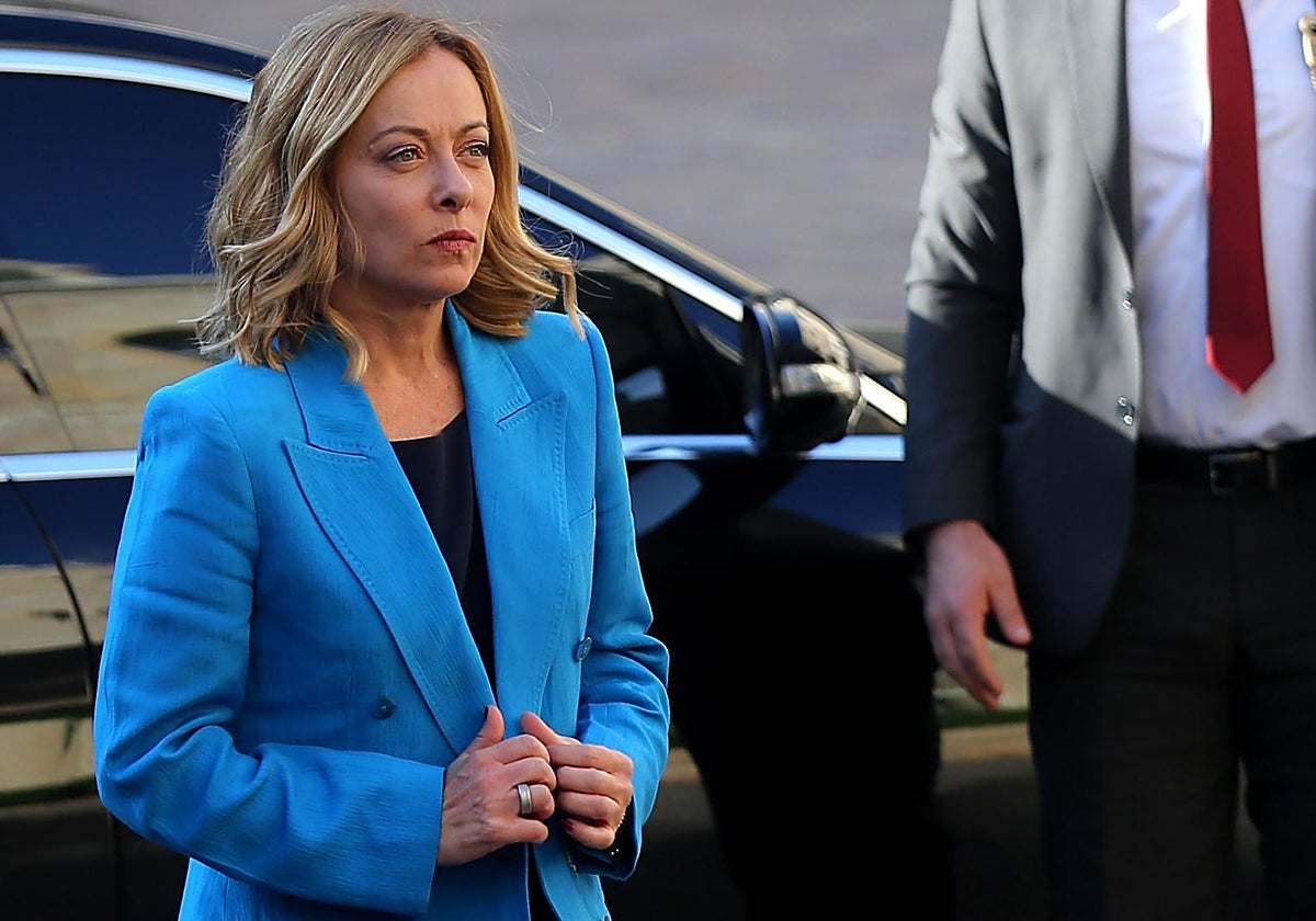 La primera ministra italiana, Giorgia Meloni