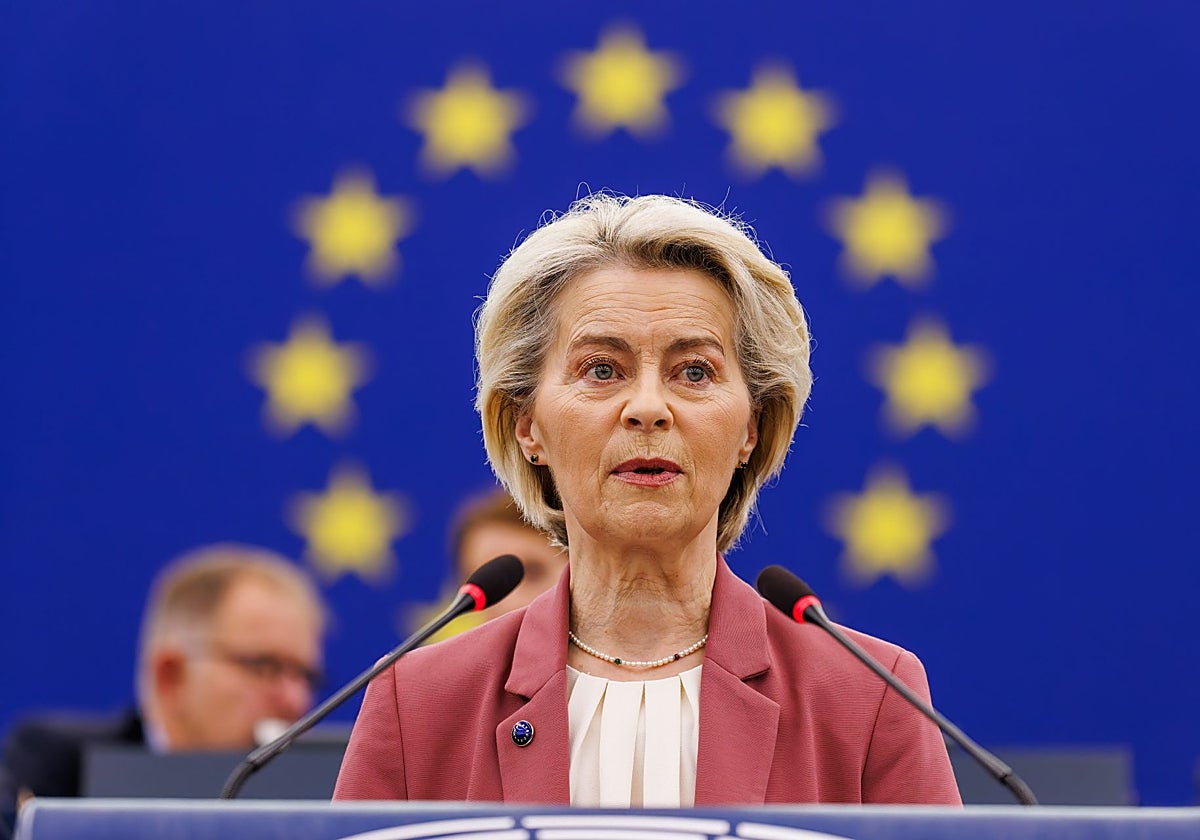 La presidenta de la Comisión Europea, Ursula von der Leyen
