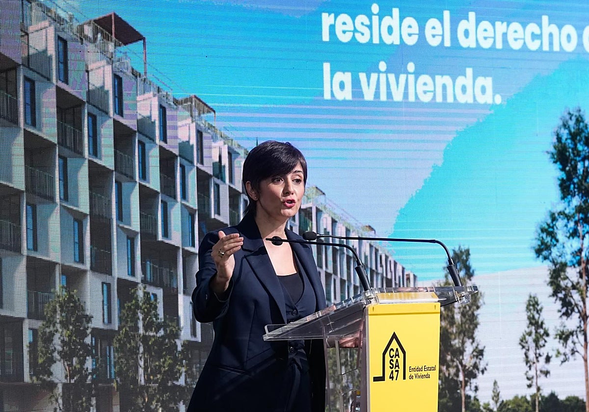La ministra de Vivienda, Isabel Rodríguez