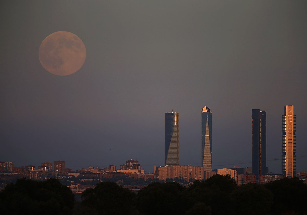 Vista del skyline de Madrid