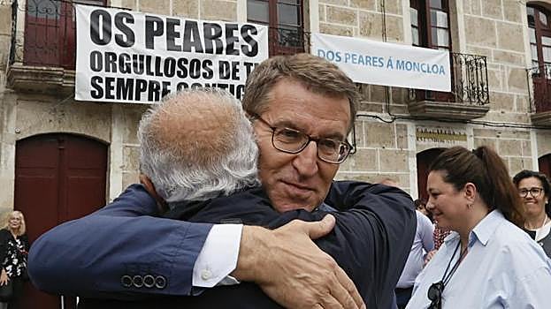 Feijóo visita su pueblo natal