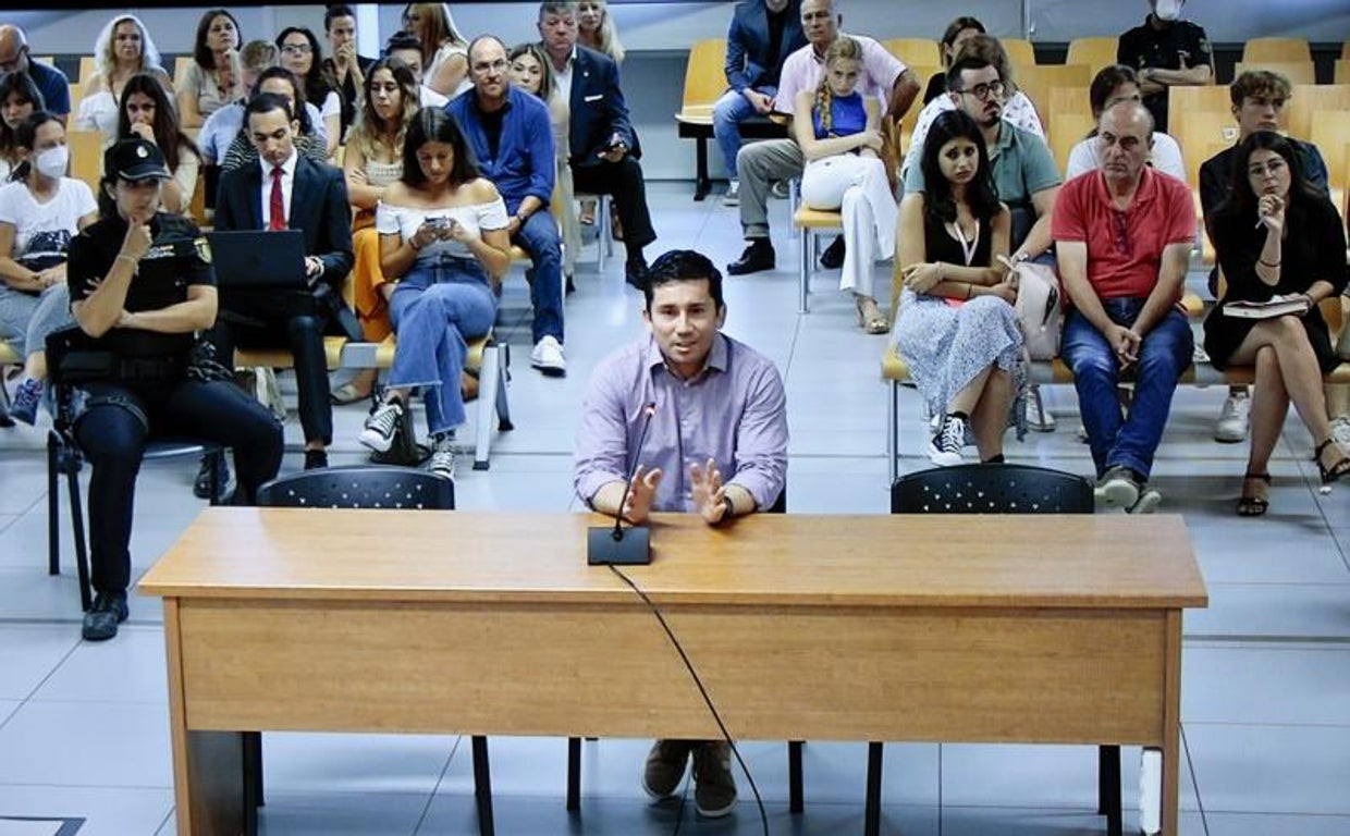 Imagen de Jorge Ignacio Palma durante su declaración en la Audiencia Provincial de Valencia
