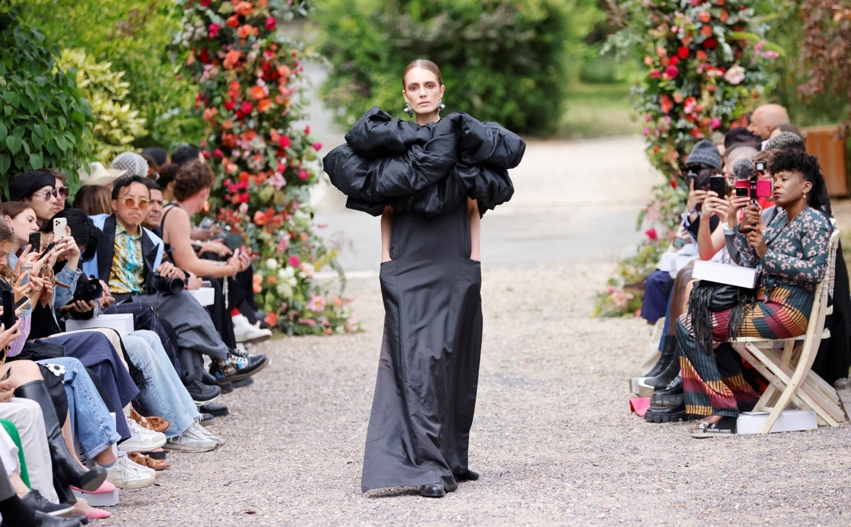 Una de las propuestas de Juana Martín en la Semana de Alta Costura