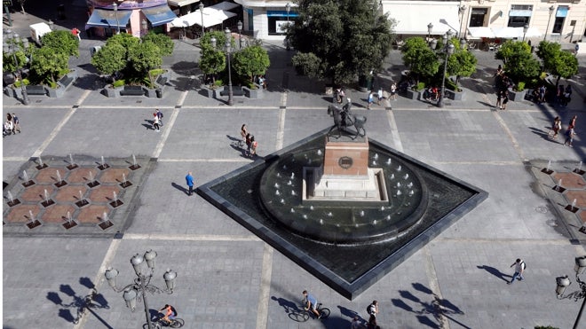 Fuente de las Tendillas, con los chorritos