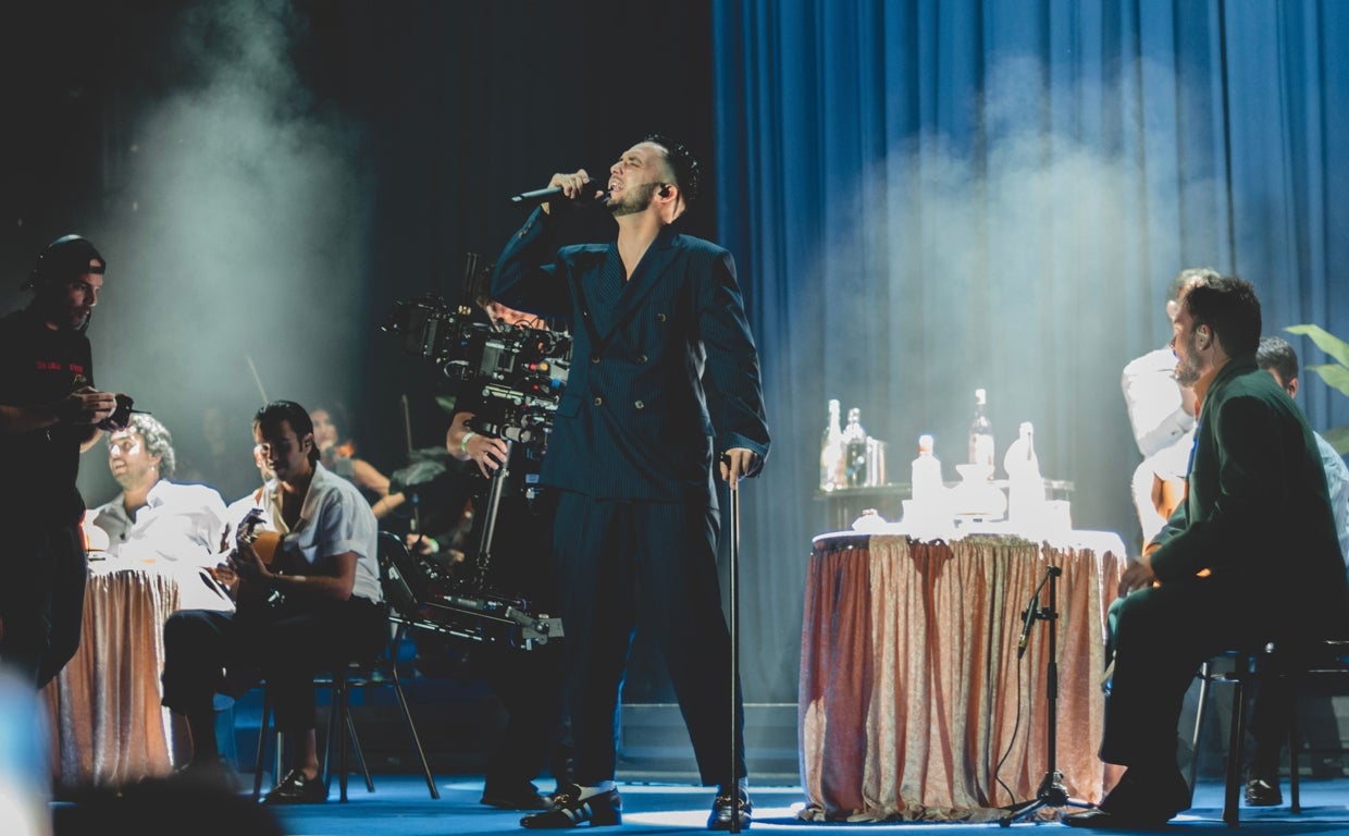 C. Tangana durante el concierto en Stalite en Marbella