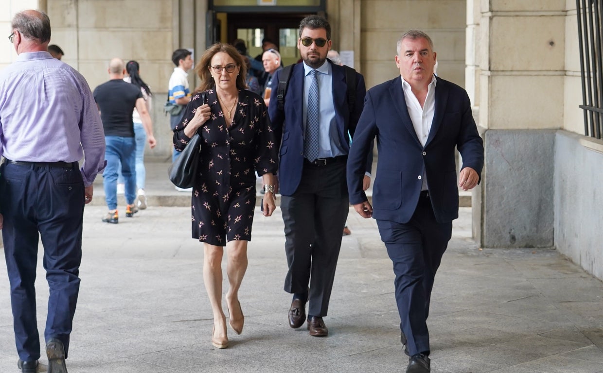Manuel Vizcaíno, a su llegada a la Audiencia de Sevilla
