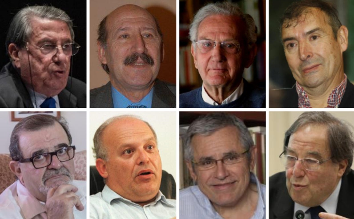 De izquierda a derecha, y de arriba abajo: Vázquez, Sáenz de Cosculluela, Arias-Salgado, Laborda, Rodríguez de la Borbolla, Hernández, Ovejero y Carreras