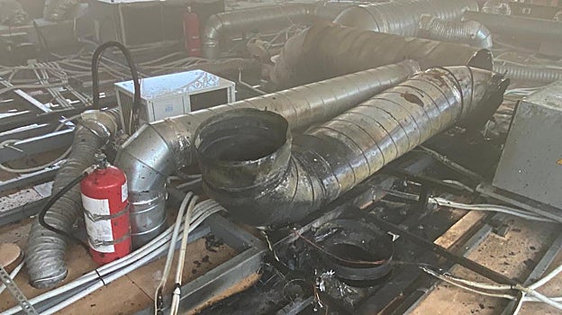 Extractor en que se originó el fuego