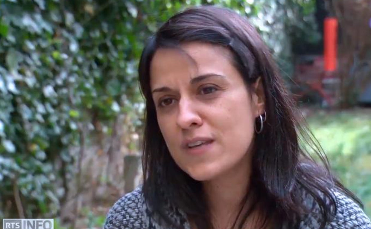 Anna Gabriel durante una entrevista con un medio suizo