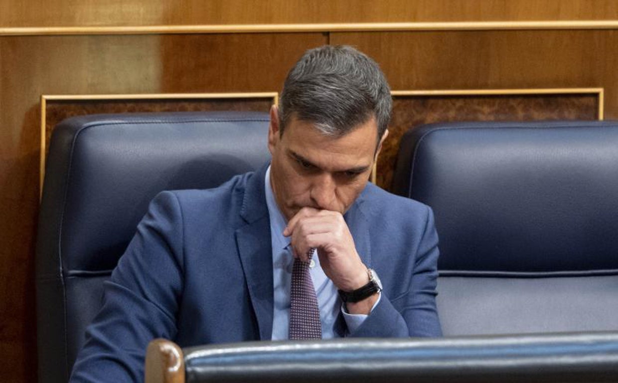 El presidente del Gobierno, Pedro Sánchez, durante el debate sobre el Estado de la nación