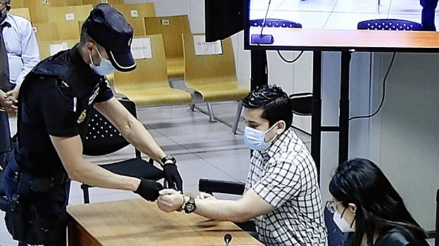 Imagen de Jorge Palma tomada este viernes en la Ciudad de la Justicia de Valencia