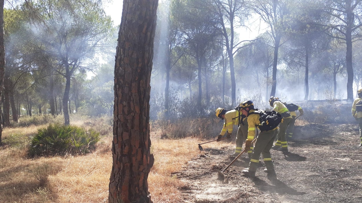 Incendio de Almonte: El Infoca da por estabilizado el fuego