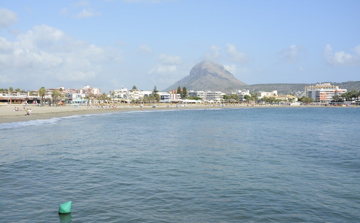 Imagen de la playa del Arenal de Xàbia (Alicante)