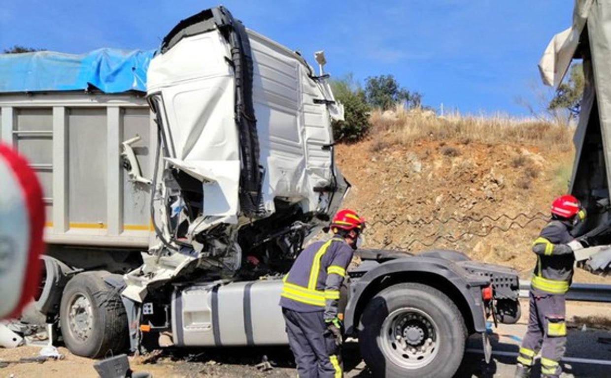 Un accidente de un camión, en una imagen de archivo