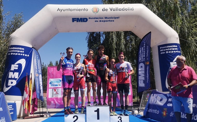 Kevin Tarek y Marina Muñoz se imponen en el Triatlón Ciudad de Valladolid