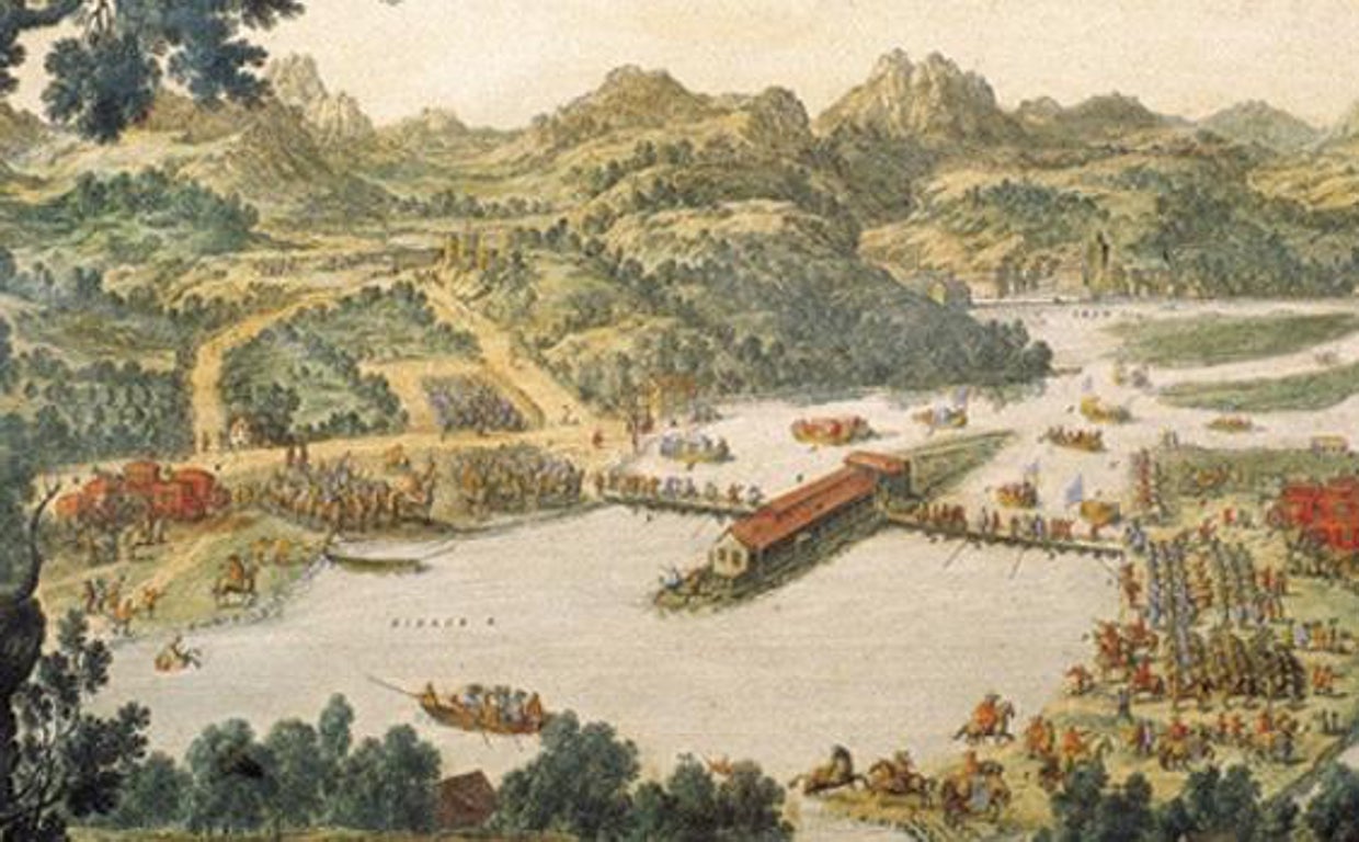 Grabado de la Isla de los Faisanes