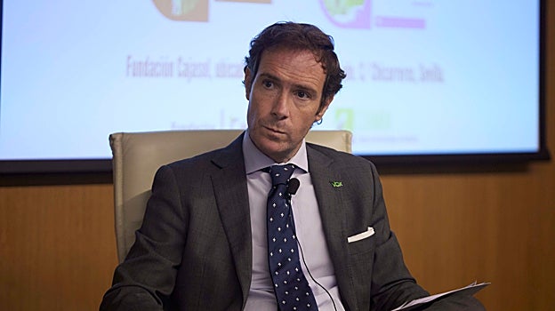 Javier Cortés durante una entrevista