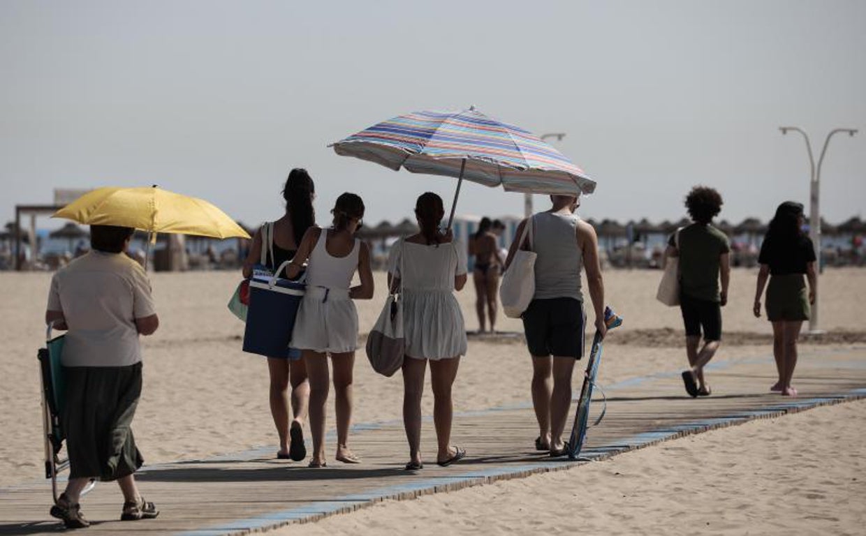 Imagen tomada en la playa de las Arenas de Valencia