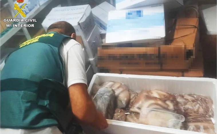 La Guardia Civil retira una tonelada de pescado ilegal en Alicante, Elche y Altea