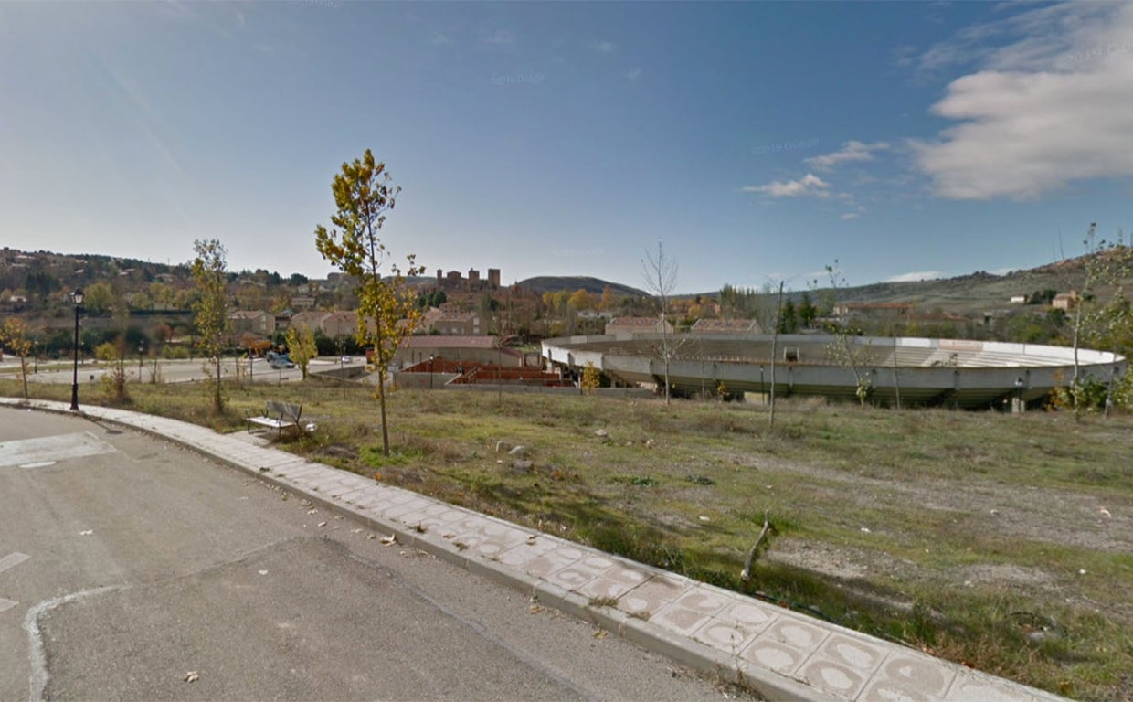 Lugar donde se produjo la pelea en Sigüenza, frente al recinto ferial y junto a la plaza de toros