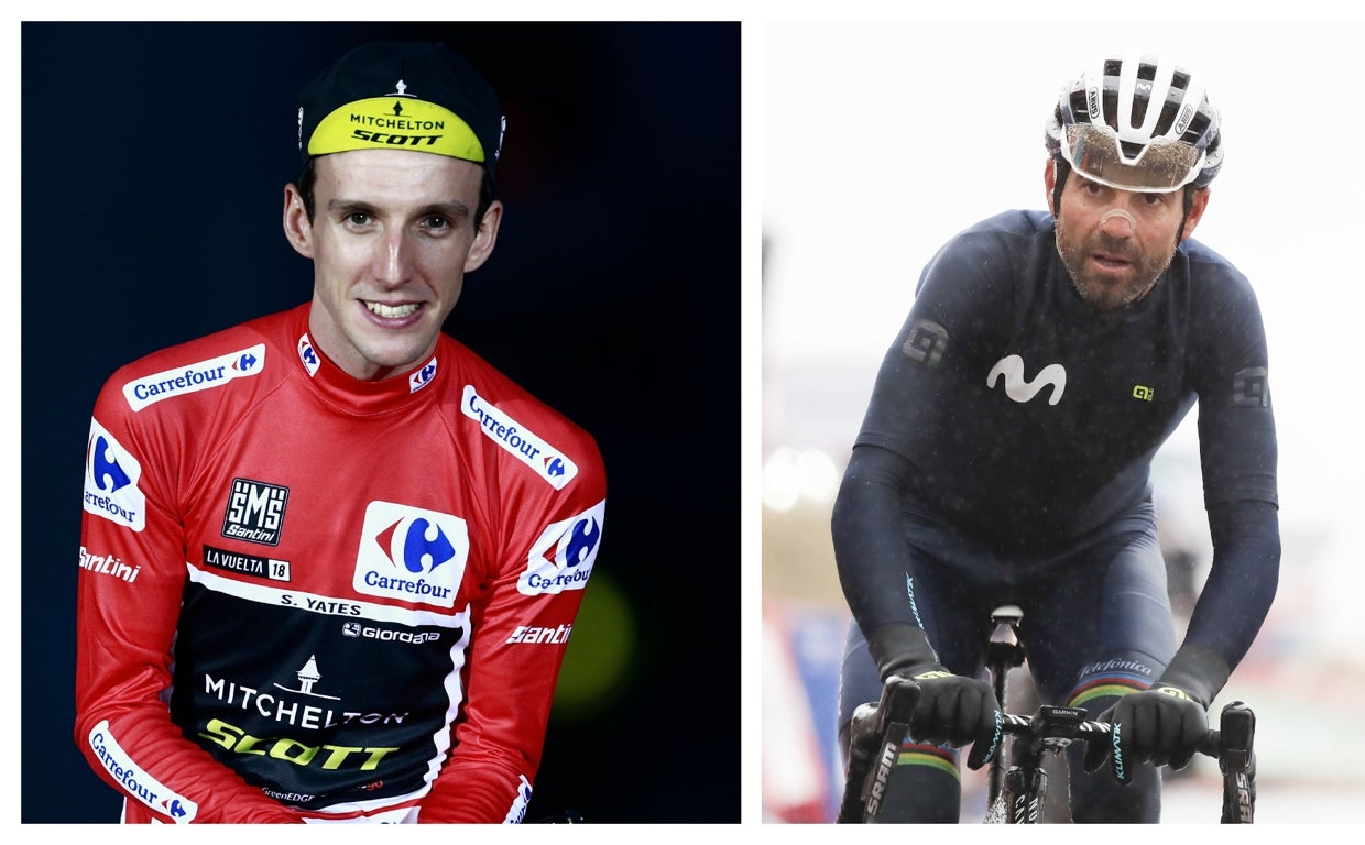 Simon Yates y Alejandro Valverde