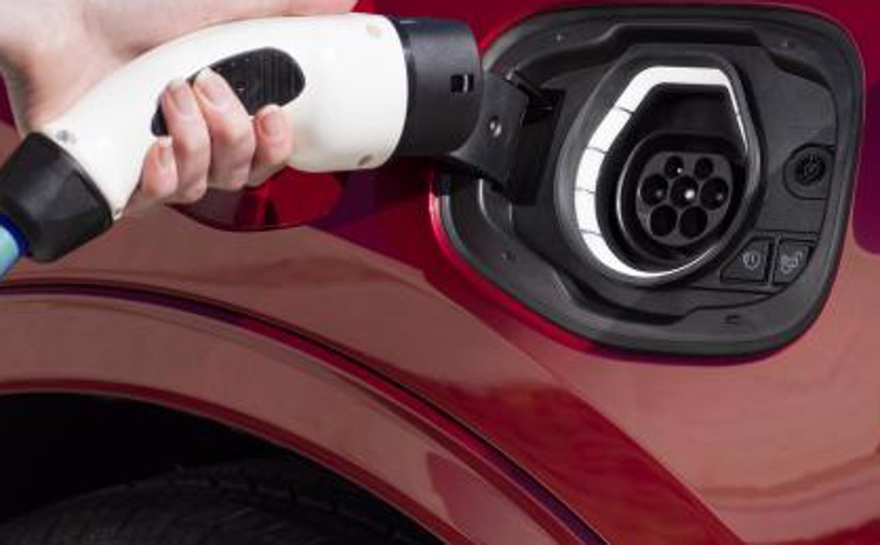 Imagen de archivo de un cargador de un coche eléctrico