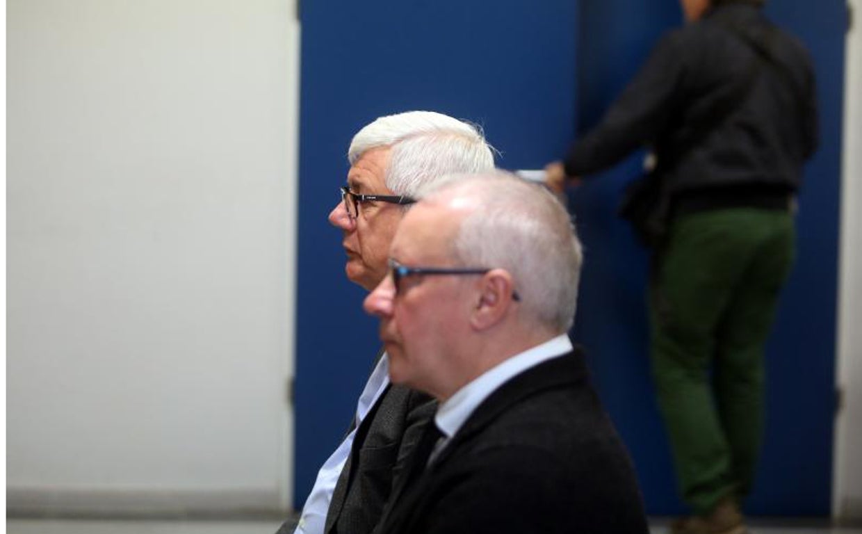 Orué y Comesaña durante el juicio en la Audiencia Provincial