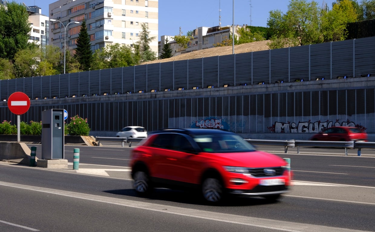 El radar ubicado en el kilómetro 27 de la M-30