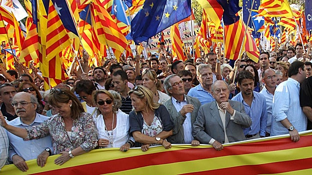 Cabecera política de la manifestación de 2012