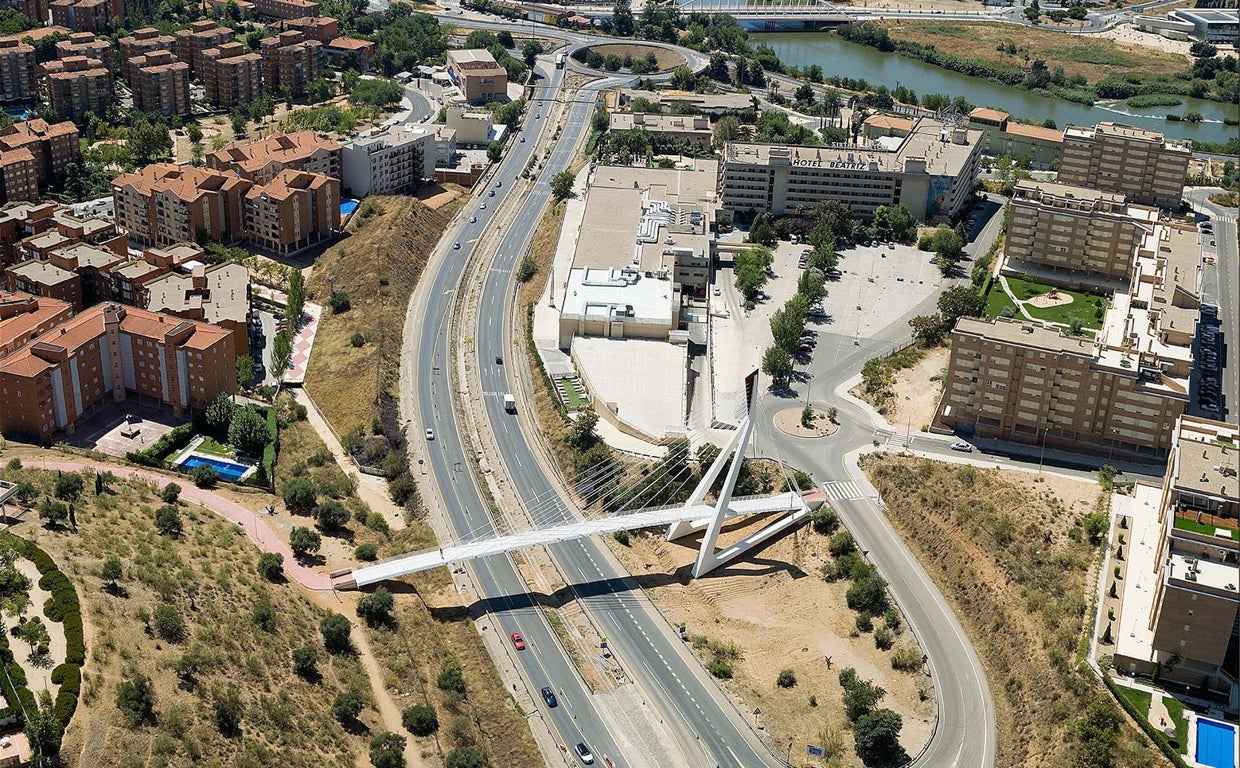 Una parte del tramo vial de la carretera  TO20-21 a su paso por Toledo