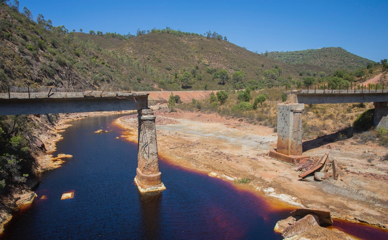 Puente de la Estación de Berrocal en el río Tinto